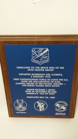 Plaque 49th Fighter Group