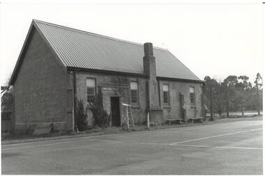 Side view of first brick church of England built in Buninyong in 1857 in Scott Street