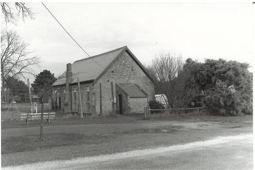 First church built in Buninyong in 1857, viewed from Scott Street