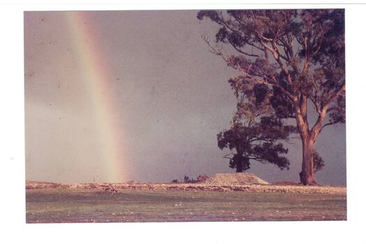 Colour photograph taken at site of Ballarat Institute of Advanced Education at Mt. Helen at commencement of building operations 1968