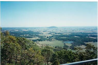 Distant view of Mt. Warrenheip taken from the Mt Buninyong Look out Tower in 1995