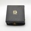 Leather bound case containing bronze medallion, given to Shire of Buninyong in 1951 to celebrate the Centenary of Victoria by State Government