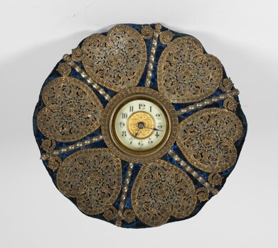 Decorated Clock, given to Edwin Gullock, Buninyong, in 1898 by BDCC