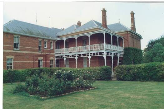 View of Buninyong Homestead and gardens taken on 21/08/1997