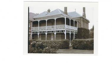 Photograph - Mount Buninyong Homestead front view, View showing part of the homestead of Mount Buninyong Homestead taken by an unknown photographer in 1991, 1991