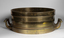 Imperial standard half bushel measure, rear view showing inspection date stamps