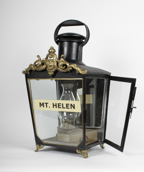 Mt Helen Station Lamp, RHS door open