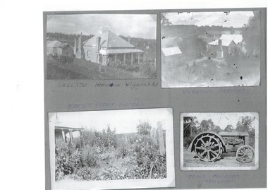 Collection of four pictures of the Skelton home on Wiggin's Road, Scotsburn.