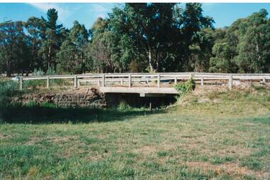 View of the bridge on the Highway next to the Buninyong Golf Course looking North.