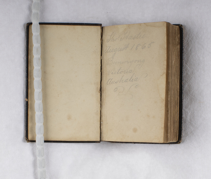 Psalms of David, 1860, front page inscription