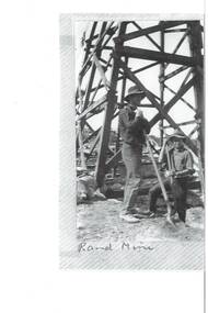 Workers at the Rand Mine, on the old Learmonth Estate, West Buninyong. The mine was used by the SMB up until 1935.