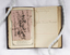 The Birthday Scripture Text Book, open page with blotter
