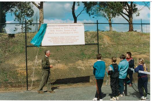 Opening of Buninyong Community Tennis club in 1993