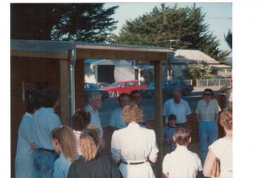 Lal Lal Hall celbrations for Bicentennial 1988, with Syd Burns officiating.