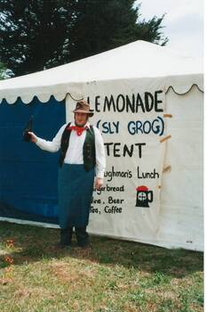 Taken in De Soza Park, David Knowles as a sly grog seller. 1998