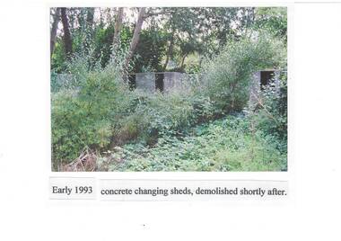 Taken by Buninyong Shire Council to record development of the former swimming pool site.