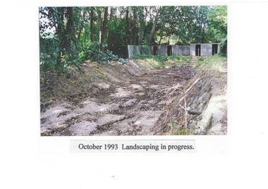 Baths being cleaned prior to restoration and landscaping in 1993