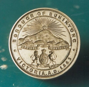 Metal seal of the Borough of Buninyong