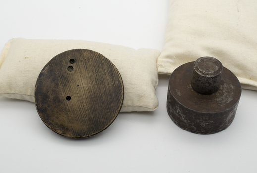 Timber imprint base and Metal Seal with handle