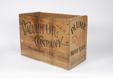 Wooden box- Vacuum Oil Company, Plume Motor Spirit