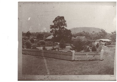 Photograph of the Scott Family's first home in Buninyong, circa 1860