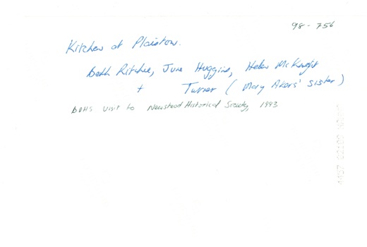 Reverse of photo showing hand-written inscription. 