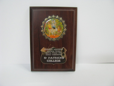 Wooden plaque, Ballarat Trophies & Gifts, 1994