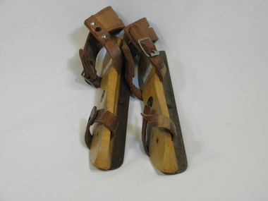 Child-size Wooden Skates, Early 20th century