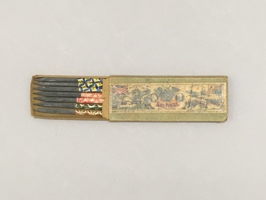 Box of Slate Pencils (Griffels), The Box, Early to Mid 20th Century