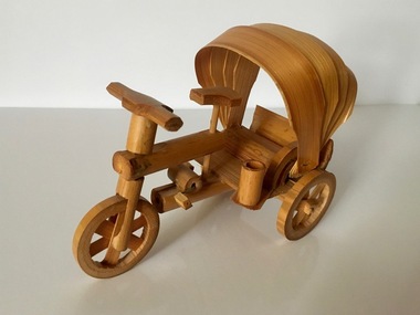 Miniature Bamboo Rickshaw