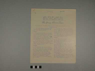 newsletter, Les Youie, The Young Chinese League newsletter, c1955