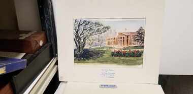 Painting - Print, The white Portico of RACS, The white Portico of RACS