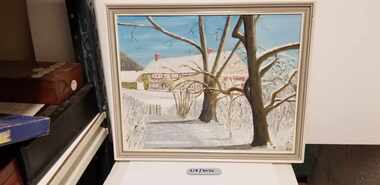 Painting - Painting, Snow Scene by Lord R Smith, Lord R Smith, Snow Scene