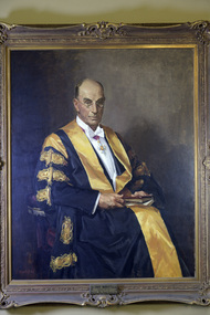 Painting - Portrait of Sir Louis Barnett, Dargie, William, President,  Sir Louis Barnett, c1952