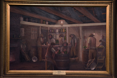 Painting - Painting,Tavern scene, Diggers Rest pub by John Dollery, John Dollery, Tavern scene, Diggers Rest