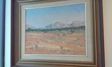 Painting - Painting, Mount Conway, Central Australia by L. Graham, Graham, Les, 1975