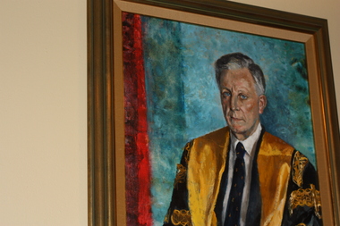 Painting - Portrait of D G Macleish, Cassab, Judy, President, D G Macleish, 1991