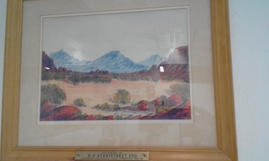 Painting - Painting, Arunta Country', by Enos Namatjira, Enos Namatjira, Arunta Country'