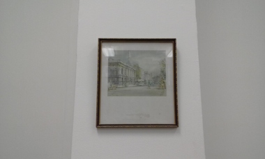 Painting - Watercolour , possible RCSI/ Ireland  Dublin  by P Hall, P Hall, RCSI/ Ireland  Dublin