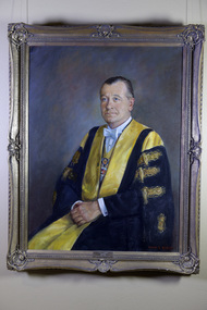 Painting - Portrait of J W E Raine, President,  J W E Raine
