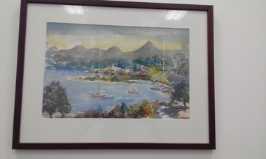 Painting - Painting, Noosa Lake, Queensland by Douglas Stephens, Douglas Stephens, Noosa Lake, Queensland