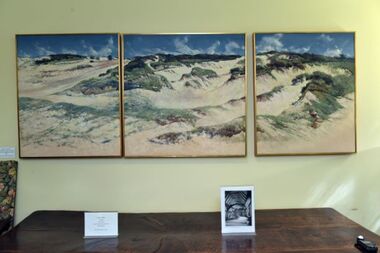 Painting - Painting, Sand Dunes, Point Lookout, North Stradbroke Island by Harold Lane, Harold Lane, Sand Dunes, Point Lookout, North Stradbroke Island