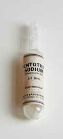 Container - Pentothal Sodium, c 1935