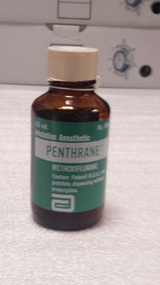 Container - Analgesic, Penthrane, Abbott Laboratories, 1976