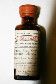 Container - Anaesthetic, Novocain, The Saccharin Corporation Ltd