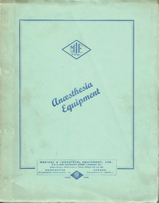 Book, Catalogue, Medical and Industrial Equipment, Anaesthesia Equipment