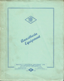 Booklet - Book, Catalogue, Medical and Industrial Equipment, Anaesthesia Equipment