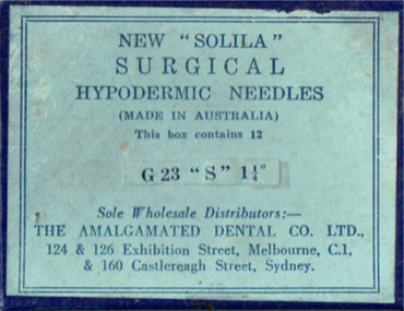 Tool - Needle, The Amalgamated Dental Co. Ltd