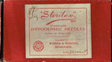 Needles, Sterilex, Physicians and Surgeons Supplies