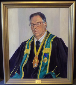 Painting - Portrait, Gary Lee-Gaston OAM, Portrait of Professor Michael J Cousins, 2003